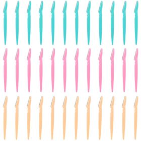 36pcs Women Eyebrow Razor Trimmer Facial Hair Remover Blade Safety Bikini Trimmer Shaper Shaver