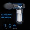 Massage Gun Deep Tissue Percussion Muscle Massager - Metal Handheld Electric Massager for Pain Relief Athletes Quiet Brushless Motor Cordless 1.1 lbs
