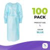 Blue Disposable Isolation Gown