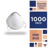 Dust and Particle Face Masks in Bulk. Pack of 1000 Disposable Respirator with Elastic Strap Dust & Filter Safety Masks for Non-Toxic Dust; Pollen; Dan