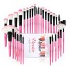 A set of 32 pink makeup brushes; suitable for full makeup; blush; concealer; gloss; lip brush; girly beauty tool (without bag)