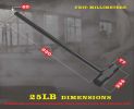 25LB -one piece Fitness steel hammer suitable for use in the gym and at home
