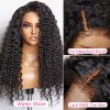 4C Kinky Baby Hair Undetectable Breathable Soft Invisible Edge Lace Front Wig,13X4 13X6 Water Wave Frontal Human Hair Wigs