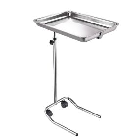 Mayo Stand w/ 2 Casters RTG Base (Color: White)