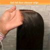 5x5 HD Lace Glueless Closure Wig - Human Hair Straight Pre Plucked Pre Cut No Glue 3 Seconds to Wear - Transparent Lace Front Wigs for Women 180 Densi